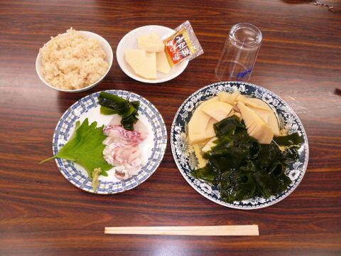 07-04-28桜鯛の作りと筍料理